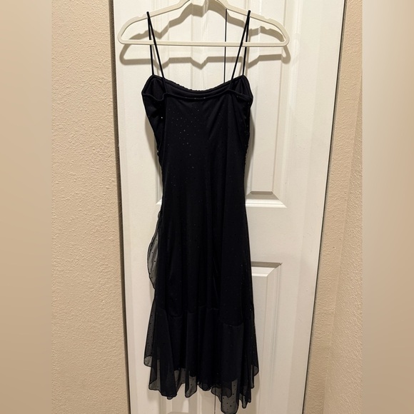 Ruby Rox Vintage Y2K Ruched Asymmetric Grunge Fairy PromMade in USA Midi Dress,M - Picture 6 of 12